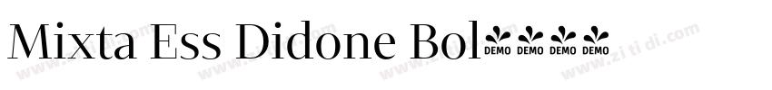 Mixta Ess Didone Bol字体转换